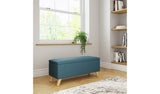 Argos GFW Secreto Fabric Ottoman Teal Storage Ottoman 76L- Buy online at McGrocer