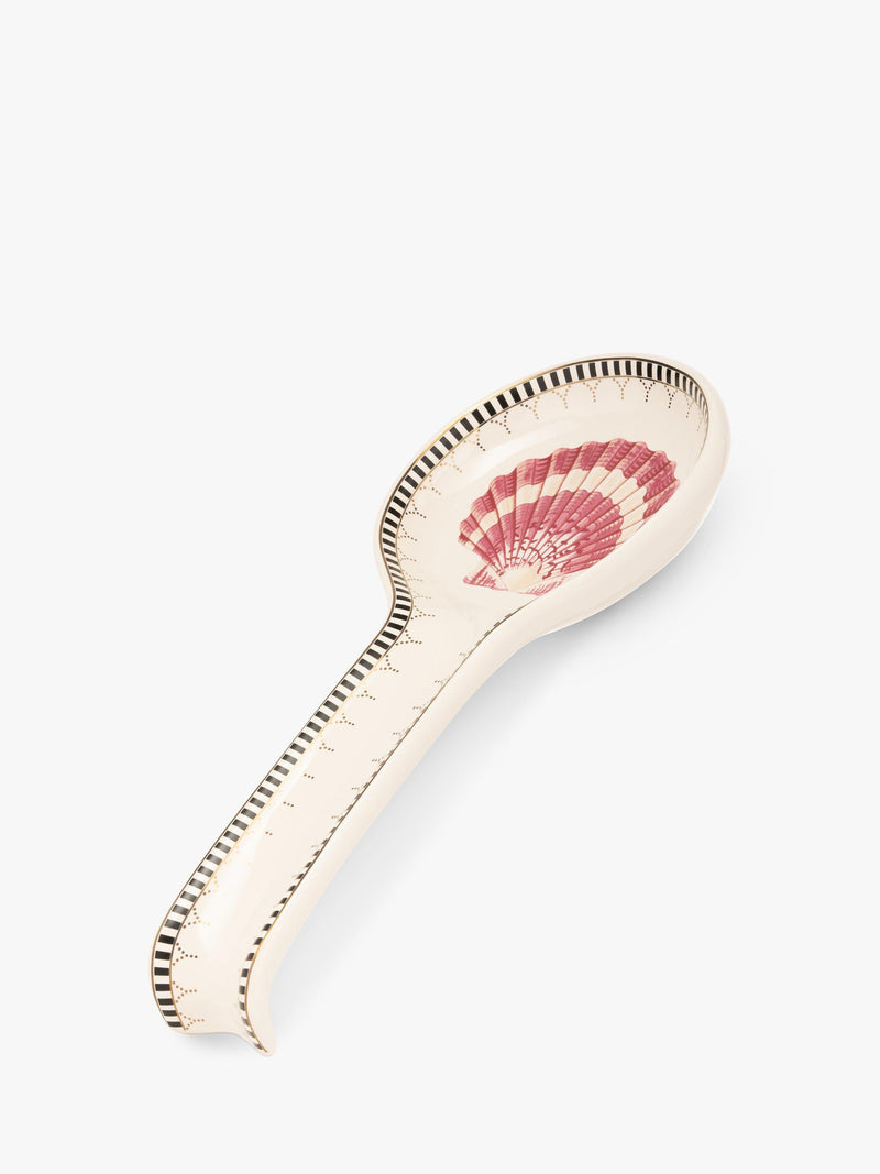 Yvonne Ellen shell stoneware spoon rest 27cm - British product