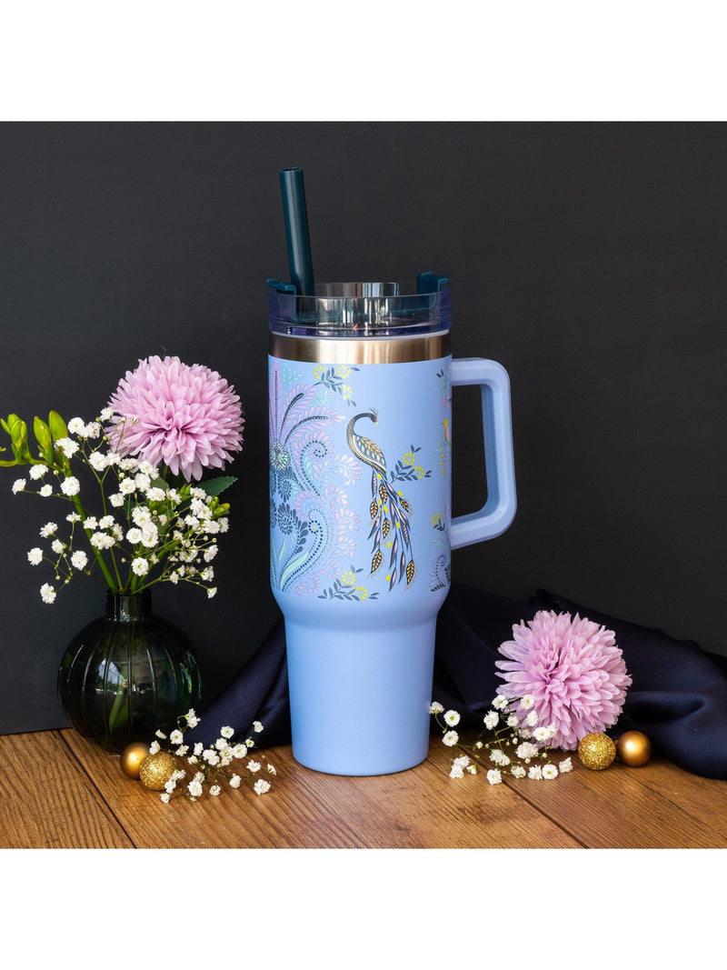 Sara Miller Thirst Quencher Cup Multi insulated tumbler (British brand)