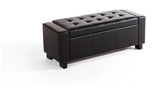 Argos GFW Verona Faux Leather Ottoman Bench Black Storage Ottoman 87.4L- Buy online at McGrocer