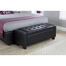 GFW Verona ottoman bench black 87.4L, UK version