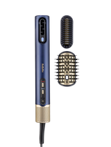 John Lewis BaByliss Air Wand Hair Dryer, Straightener and Styler All-in-One, Navy/Gold- Buy online at McGrocer