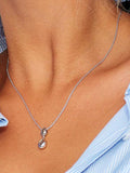 Kit Heath Coast Pebbles twin drop pendant necklace silver (British brand)