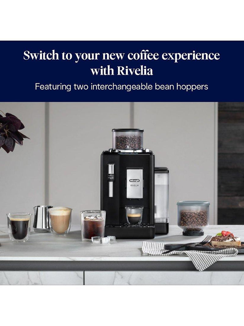 De'Longhi Rivelia black bean to cup coffee machine, UK version