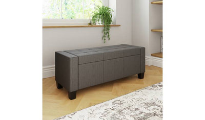 مقعد بنش أرائك قماش GFW Verona رمادي لتخزين الأرائك بارتفاع 39 سم وعرض 104 سم وعمق 39 سم من Argos - اشترِ عبر الإنترنت من McGrocer