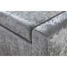 GFW Verona Velvet Ottoman Bench in Grey 104cm wide - British product