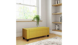 Argos GFW Verona Fabric Ottoman Bench Mustard Storage Ottoman Bench 87.4L- Buy online at McGrocer