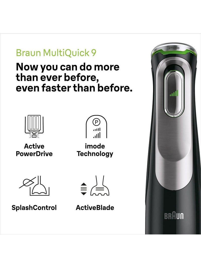Braun MultiQuick 9 hand blender black 1200W British product
