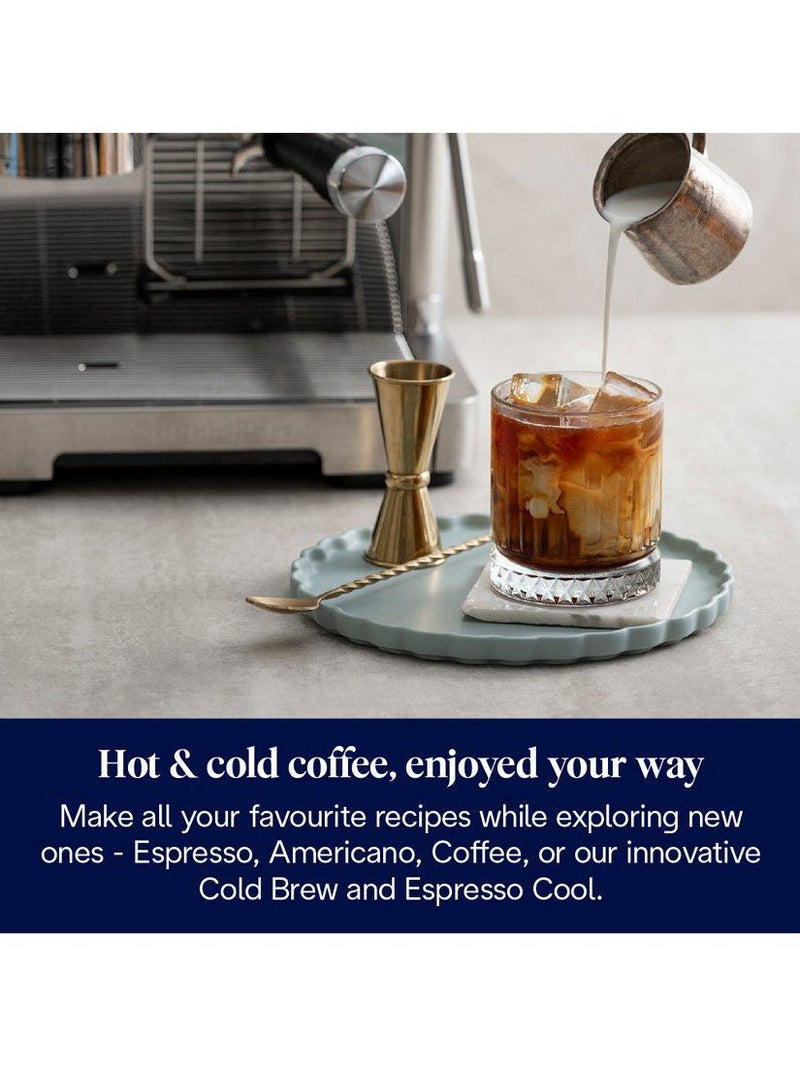 De'Longhi La Specialista Opera silver coffee machine - British product