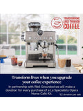 De'Longhi La Specialista Opera silver coffee machine - British product
