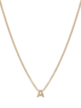 John Lewis Tutti Textured Alphabet Pendant Necklace Gold 45cm- Buy online at McGrocer