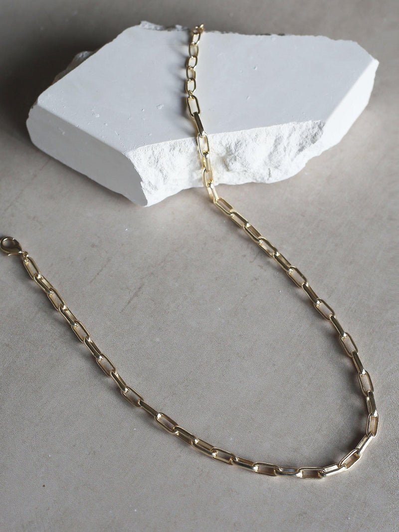 Tutti gold plated chain necklace 47cm, UK version