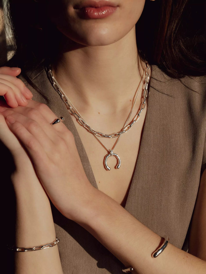 Tutti gold plated chain necklace 47cm, UK version