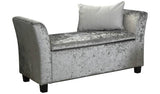 Argos GFW Verona Window Velvet Seat Grey Upholstered Storage Seat 87.4L- Buy online at McGrocer