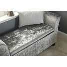 GFW Verona grey velvet storage seat 87.4L, UK version