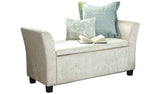Argos GFW Verona Window Velvet Seat Oyster White Storage Ottoman 107x41x56cm- Buy online at McGrocer