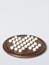 John Lewis John Lewis Slow Living Walnut Wood and Marble Solitaire Game Board- Buy online at McGrocer