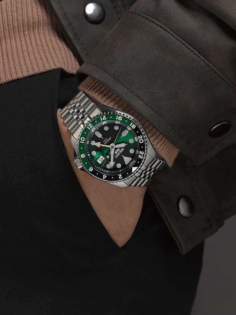 Seiko SSK035K1 green dial men's automatic watch, UK version