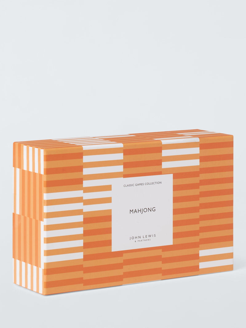 John Lewis wood mah jong set in beech box, UK version