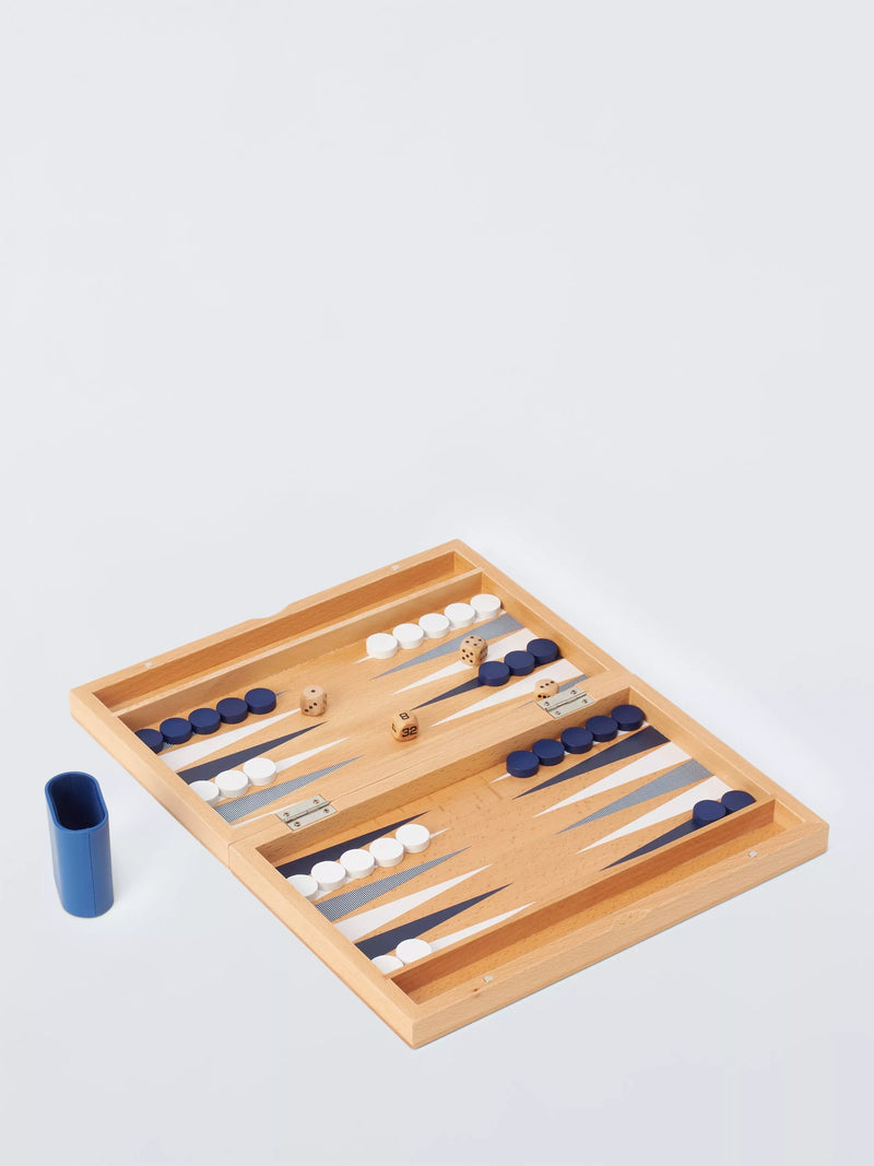 John Lewis wooden backgammon game set - British product