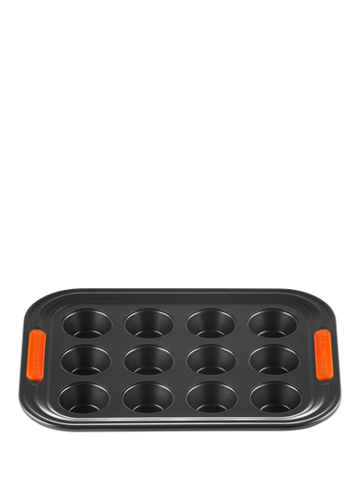 John Lewis Carbon Steel Non-Stick Mini Muffin Tray, 12 Cup- Buy online at McGrocer
