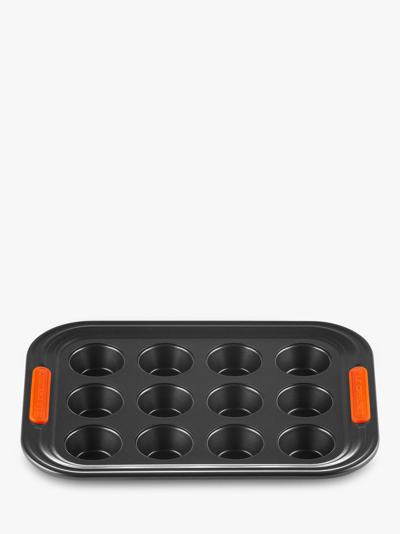 Le Creuset carbon steel non-stick mini muffin tray 12 cup, UK version