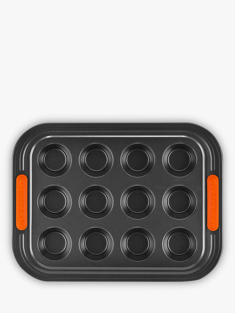Le Creuset carbon steel non-stick mini muffin tray 12 cup, UK version