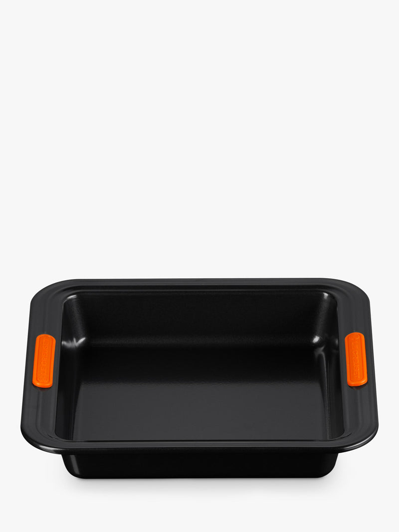 Le Creuset carbon steel toughened non-stick square cake tin 23cm, UK version