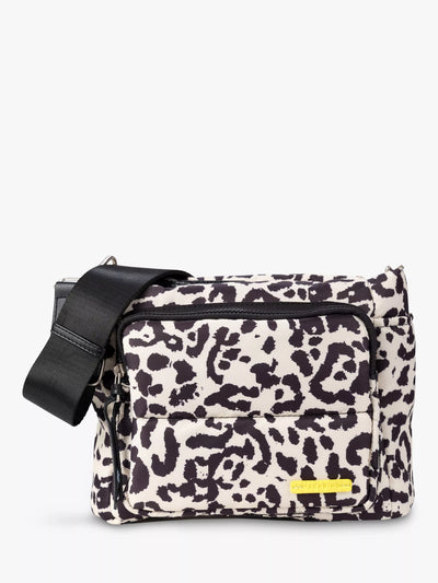 Compact Changing Bag with Leopard Print for Baby Essentials