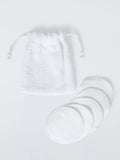 John Lewis organic cotton face pads 5-pack white (British brand)