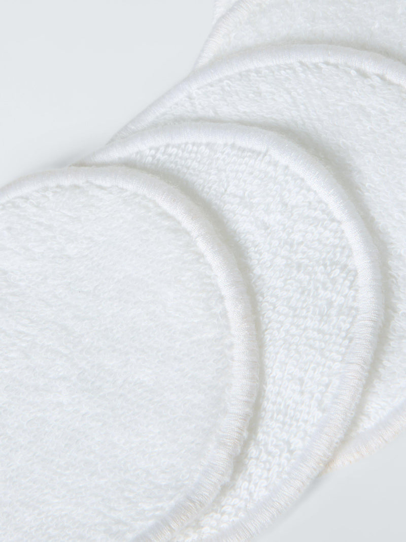 John Lewis organic cotton face pads 5-pack white (British brand)