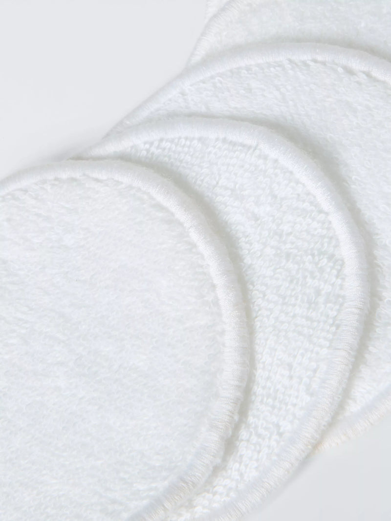 John Lewis organic cotton face pads 5-pack white (British brand)