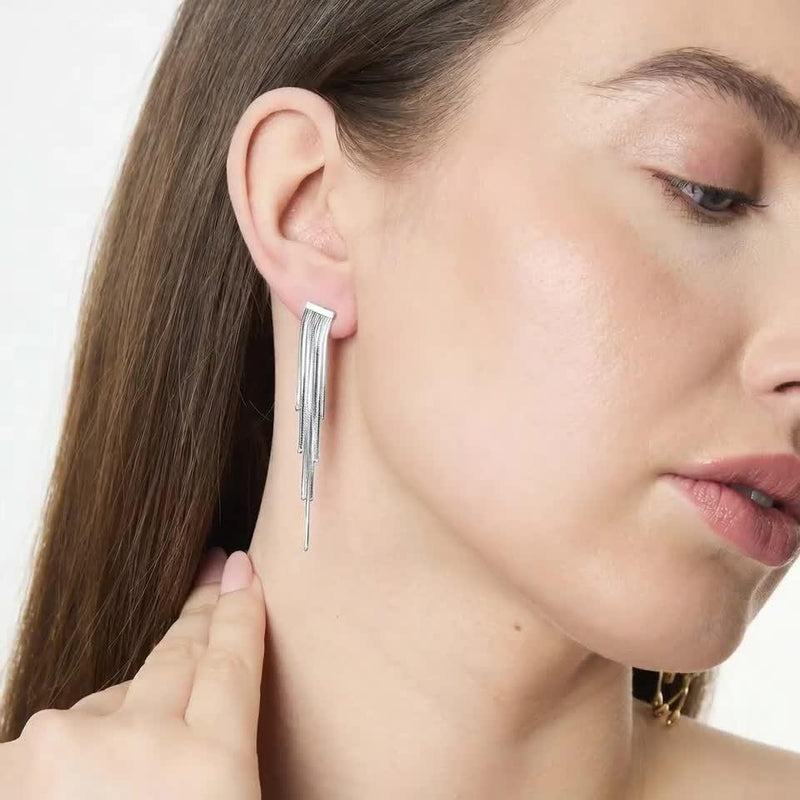 Jools by Jenny Brown beaded drop earrings 7cm, imported from the UK