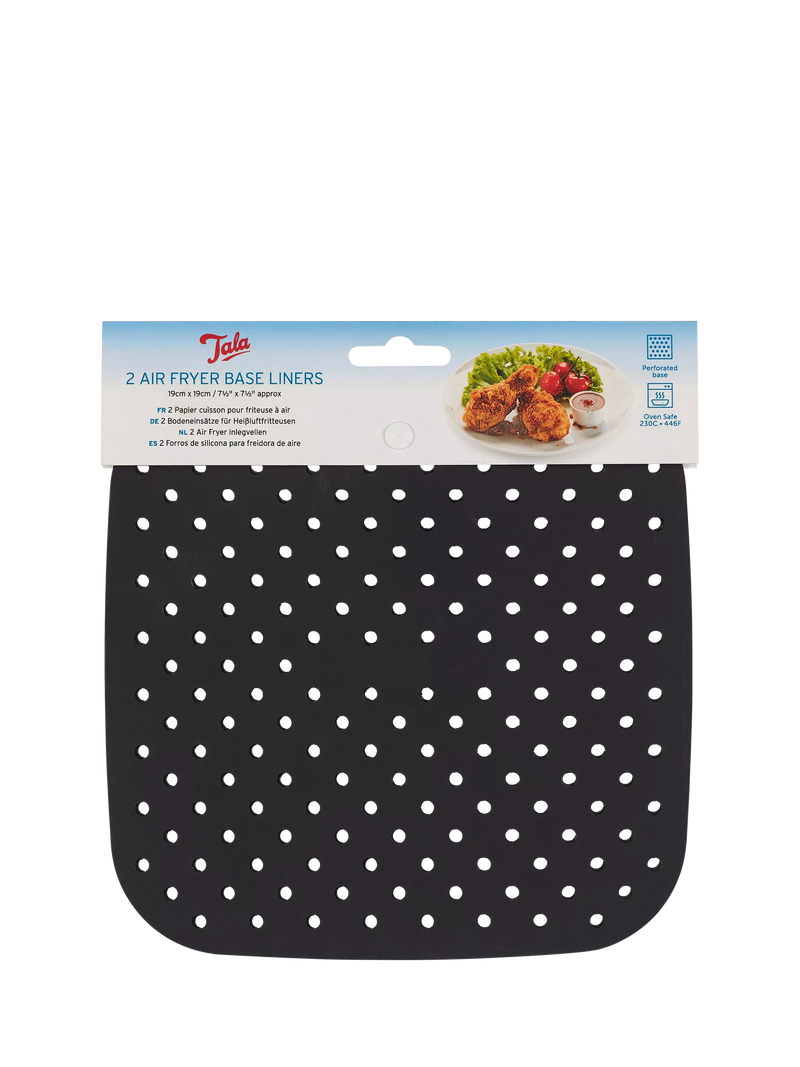 Tala air fryer liner set of 2 square 19cm, imported from the UK