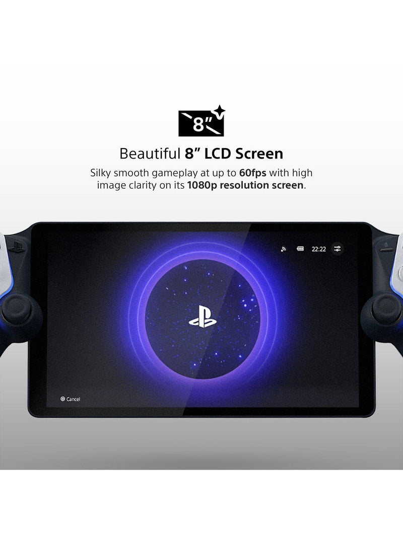 PlayStation remote gaming player with 8-inch screen for PS5, imported from the UK