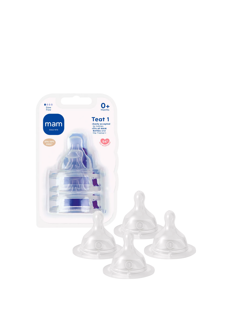MAM Skinsoft Slow Flow Teat pack of 4, UK version