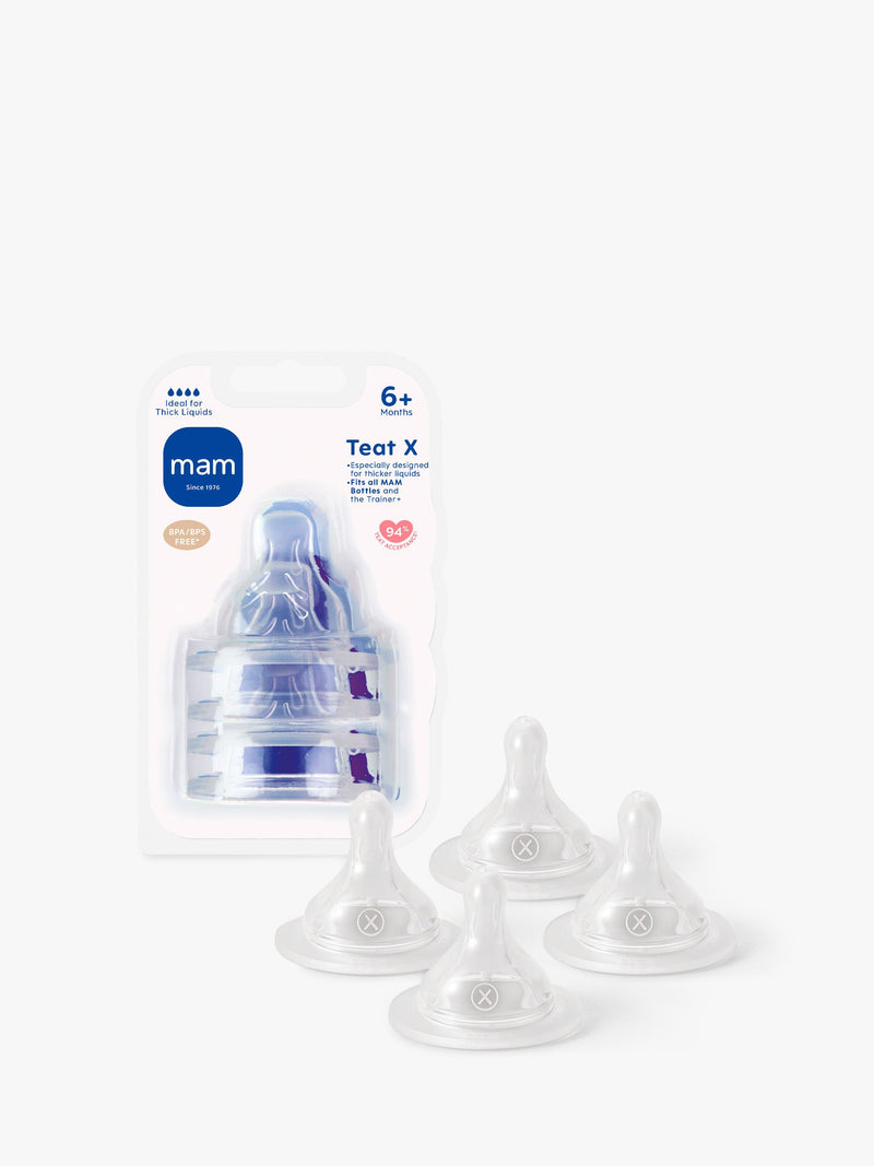 MAM Skinsoft Cross Cut Teat pack of 4, imported from the UK