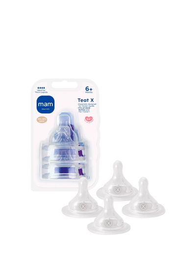 John Lewis MAM Skinsoft Cross Cut Teat Baby Bottle Teat Pack of 4- Buy online at McGrocer
