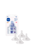 MAM Skinsoft Cross Cut Teat pack of 4, imported from the UK