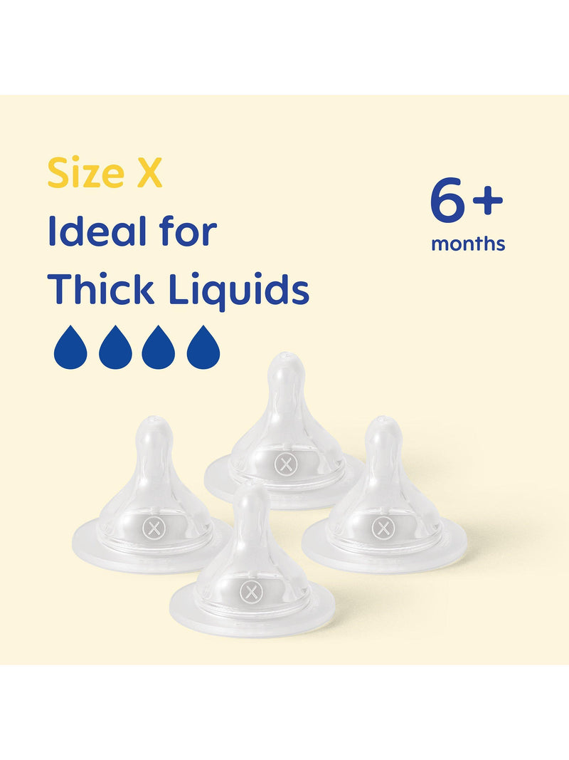 MAM Skinsoft Cross Cut Teat pack of 4, imported from the UK
