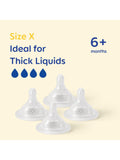 MAM Skinsoft Cross Cut Teat pack of 4, imported from the UK