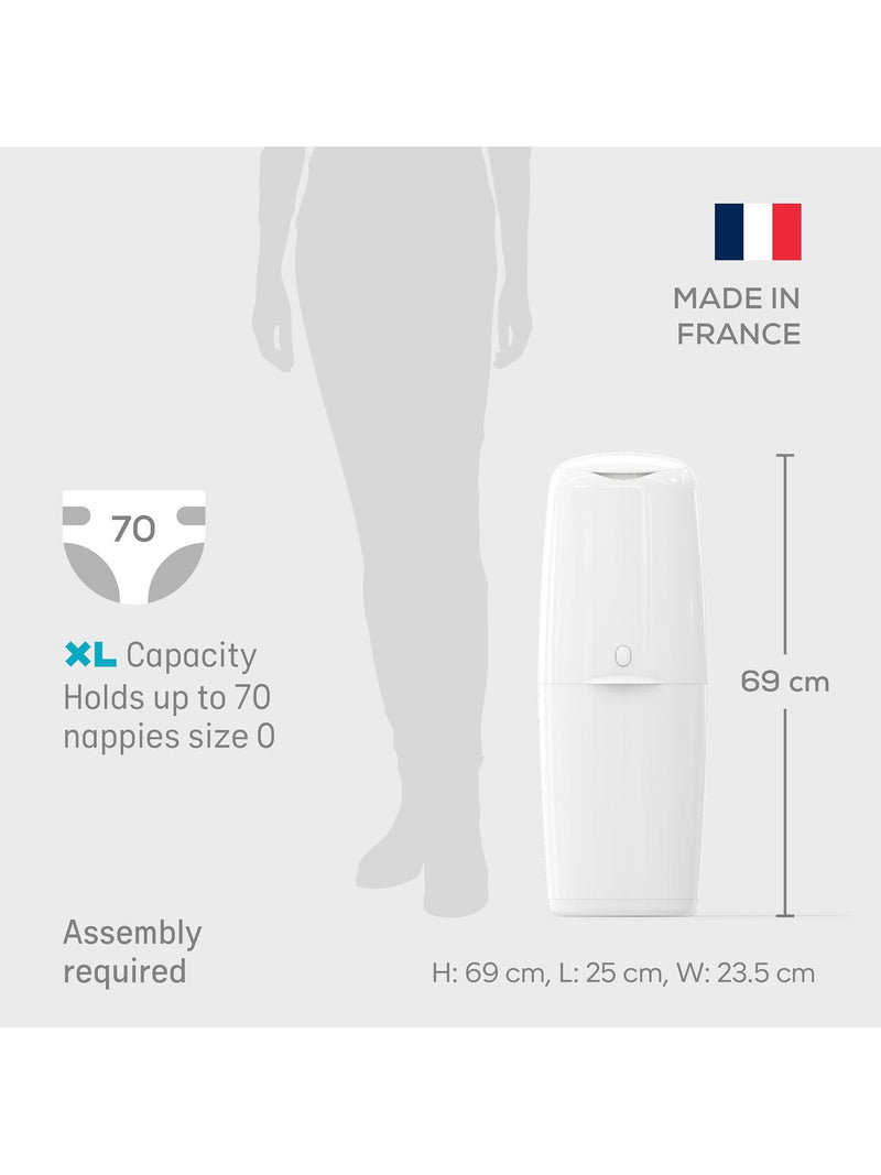 Angelcare Classic XL nappy bin and refill bundle - British product