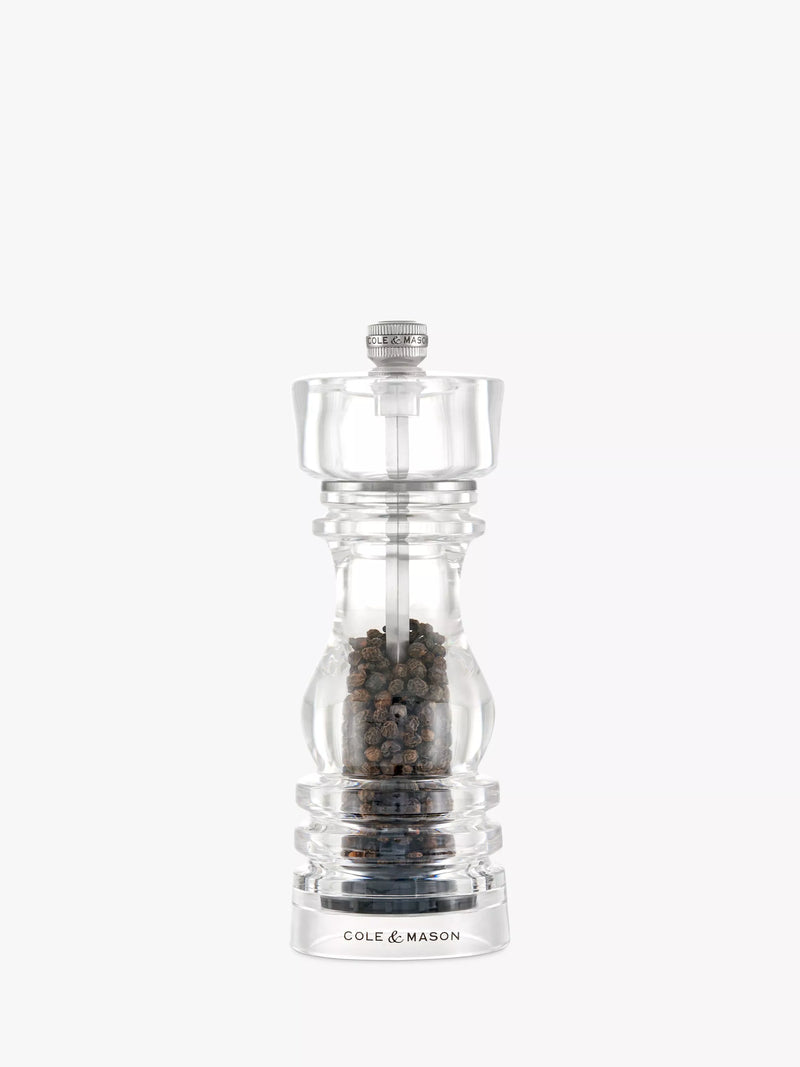 Cole & Mason London Acrylic Salt Mill 18cm (British brand)