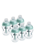 Tommee Tippee Advanced Anti-Colic Baby Bottles with Slow Flow Teats Pack of 6 260ml (British brand)