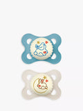 MAM Bunny SkinSoft Glow In the Dark Nighttime Soothers, Pack of 2, 2-6 months - McGrocer