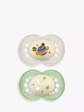 MAM Night Glow soother pack of 2 for 6-18 months - British product