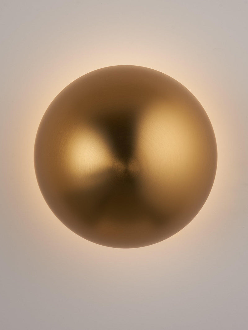 John Lewis mushroom rechargeable wall light brass effect (British brand)