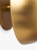 John Lewis mushroom rechargeable wall light brass effect (British brand)