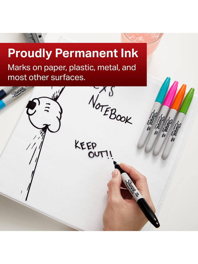 Sharpie permanent marker pens set of 12 multi fine point, UK version