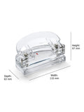 Osco acrylic hole punch clear 12-sheet capacity - British product